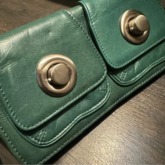 Latico Green Leather Wristlet - Picture 2 of 6
